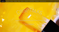 Desktop Screenshot of crisptalks.com